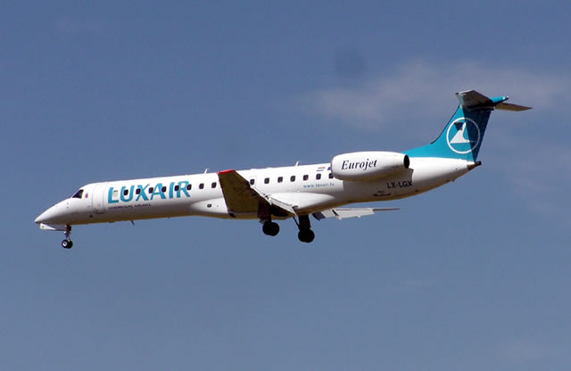 Embraer ERJ-145 regional jet of Luxair