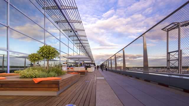 Visitors Terrace at the Frankfurt Airport in Germany