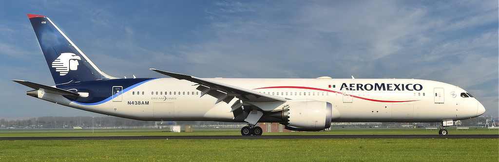 Boeing 787-9 Registration N438AM of AeroMexico